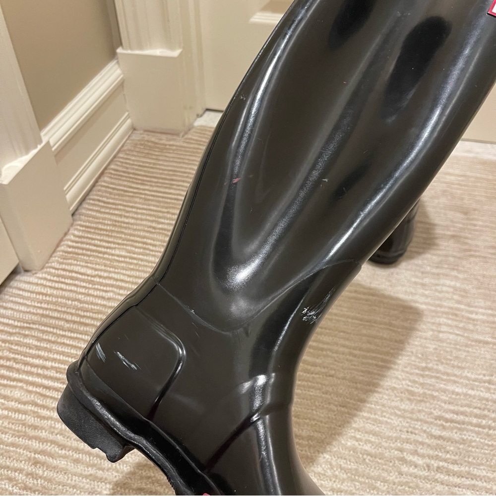 Hunter Boots - Tall Glossy Black - Size 8 Female - Picture 5 of 7